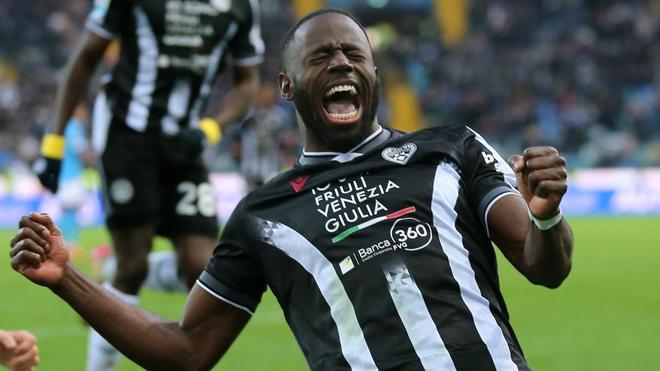 乌迪内斯前锋凯南：我觉得我是意甲排名第三的前锋