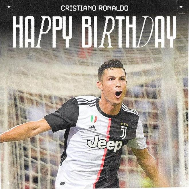 C罗迎41岁生日，尤文官方送祝福：祝CR7生日快乐！
