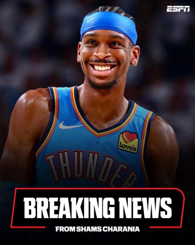 Shams：在缺阵近9场比赛后，亚历山大将在明天对阵掘金时复出