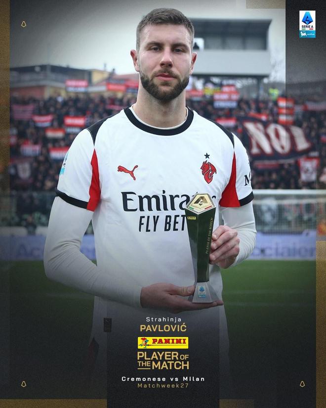 最后时刻幸运破门，帕夫洛维奇当选克雷莫内塞vs米兰全场最佳