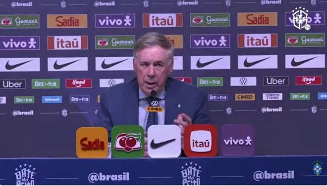 安切洛蒂公布巴西大名单漏了若昂-佩德罗，经记者提醒才发现