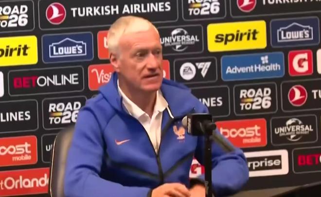 德尚：姆巴佩可以首发但不太会踢满全场；登贝莱左中右都能踢