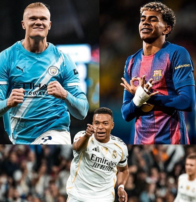 德转列身价总榜：亚马尔、姆巴佩、哈兰德2亿领跑，共20人上亿