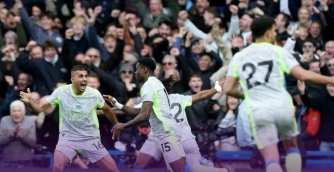 逼到凯塞多都被迫失误！曼城3-0切尔西很轻松，压力给到阿森纳