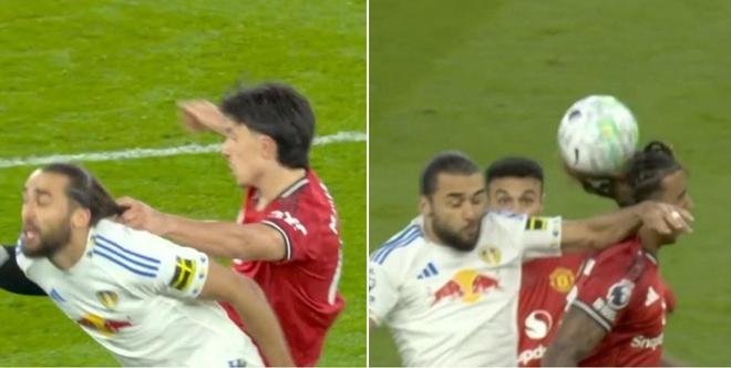 费迪南德转发利马和勒温犯规对比图,并@裁判公司要求解释