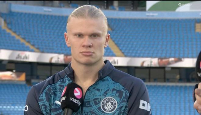 哈兰德谈与加布对抗：如果我倒地，我觉得应该是一张红牌