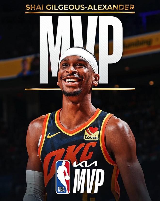 亚历山大当选NBA常规赛MVP 连续两年获奖